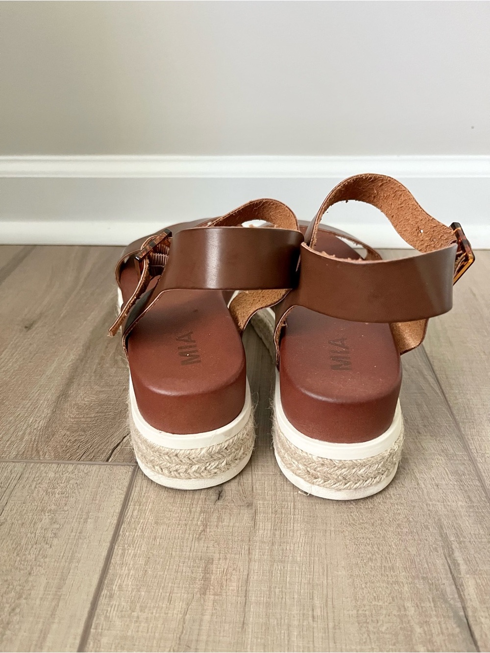 MIA Kiera Brown Platform Espadrille Sandals, 9 - Picture 5 of 6